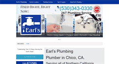 Desktop Screenshot of earlsplumbing.net
